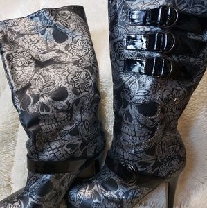 "Sweet Skull O' Mine " Iron Fist Boots
